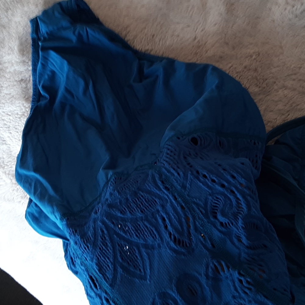 PILYQ Vibrant Torquoise Maillot Tank Large - Picture 7 of 8